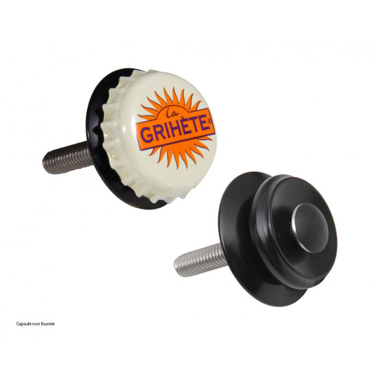 Capot de potence avec insert pour capsule de bière