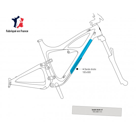 Bande de protection pour cadre 1pc 0.30mm 100x600mm Clair