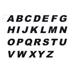 Lettres découpées 40mm 