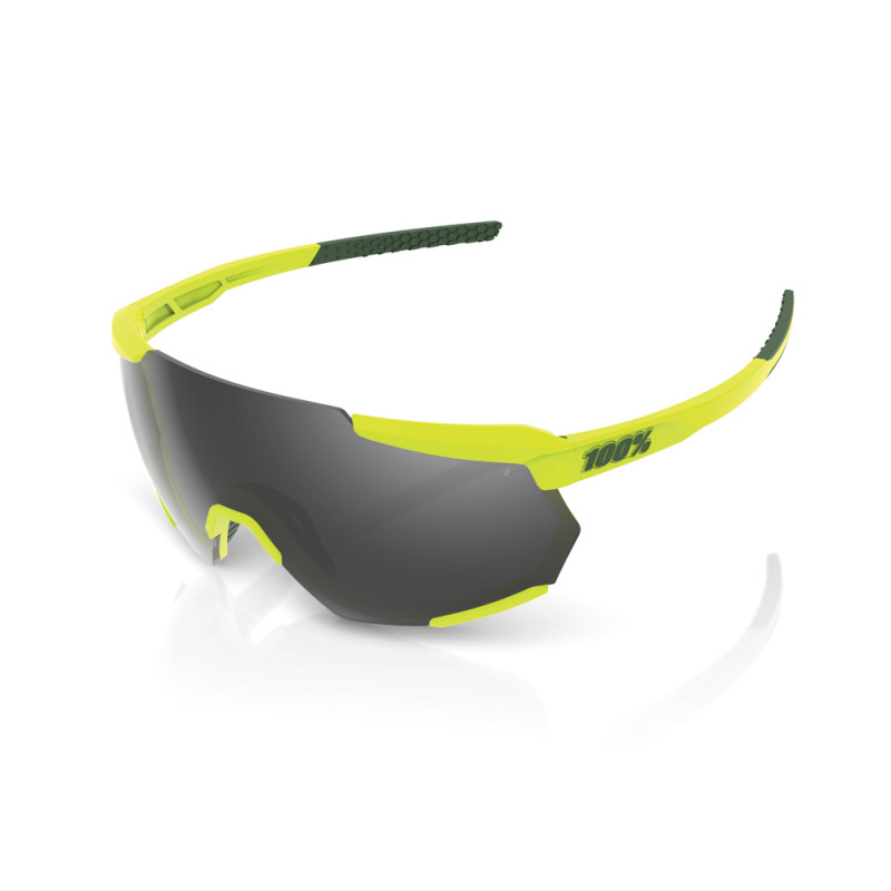 Lunettes solaires RACETRAP Soft Tact Banana Black mirror lens