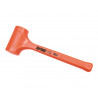 Rubber hammer, 2.5lbs/1.14kgs. Polybag.