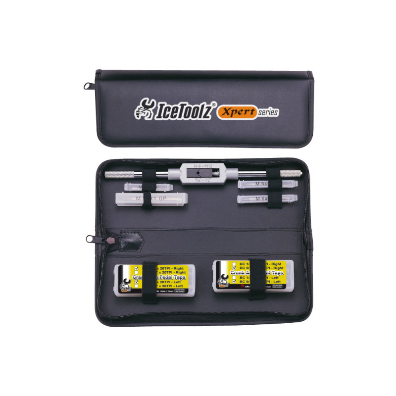 Pro shop tap set with wrench. Pouch.