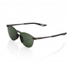 Lunettes solaires B2 Lite Round Matte Black Grey Green Lens