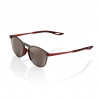 Lunettes solaires B2 Lite Round Soft Tact Crimson Hiper Silver Mirror