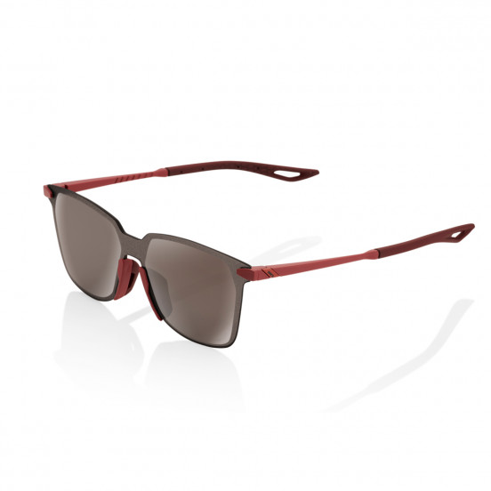 Lunettes solaires B2 Lite Square Soft Tact Crimson Hiper Silver Mirro