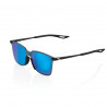 Lunettes solaires LEGERE Square Soft Tact Black Blue Multilayer Mirro