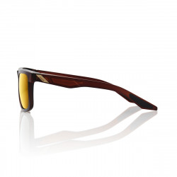 Lunettes solaires BLAKE Soft Tact Rootbeer Flash Gold lens