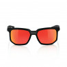 Lunettes solaires CENTRIC Soft Tact Crystal Black Hiper Red Multilaye