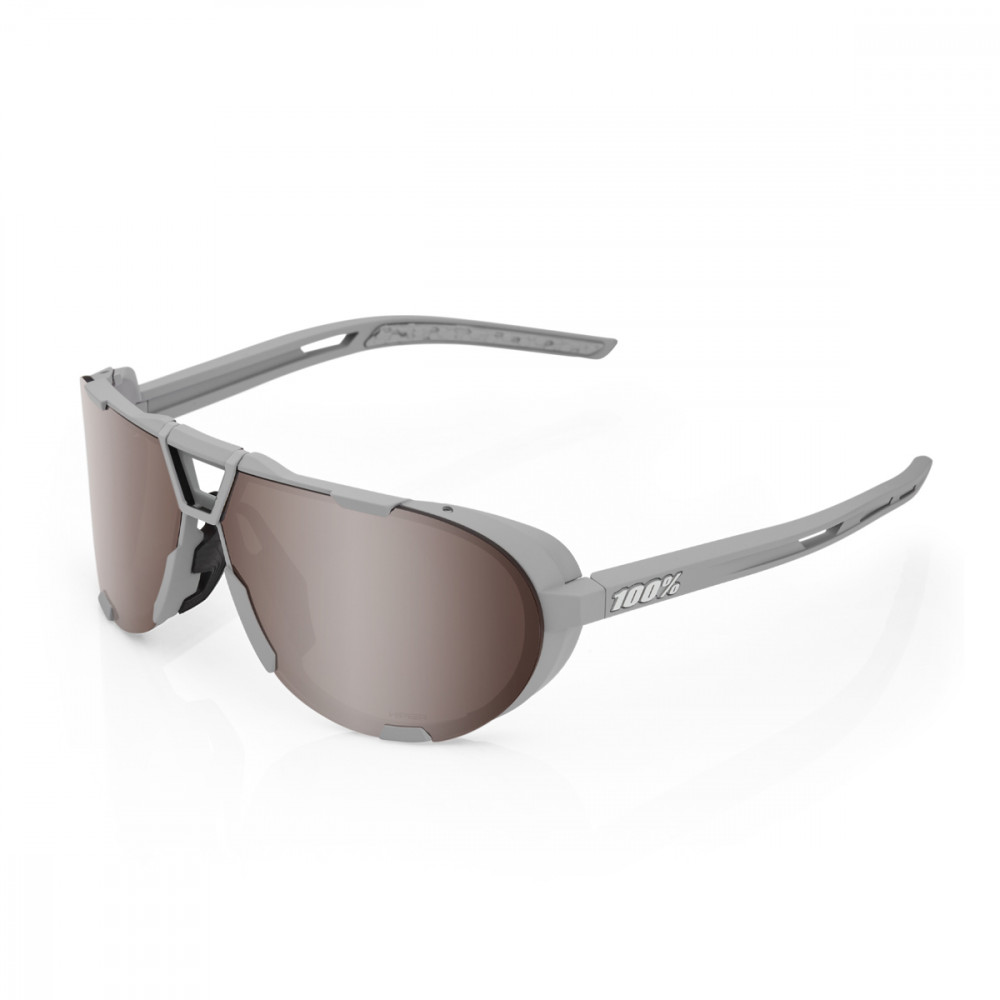 WESTCRAFT - Soft Tact Cool Grey - HiPER Crimson Silver Mirror Lens