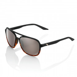 Lunettes solaires KASIA Soft Tact Black/ Havana Fade Hiper Silver Mir