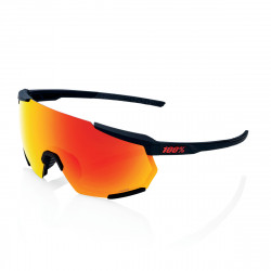 RACETRAP 3.0 - Soft Tact Black - HiPER Red Multilayer Mirror Lens