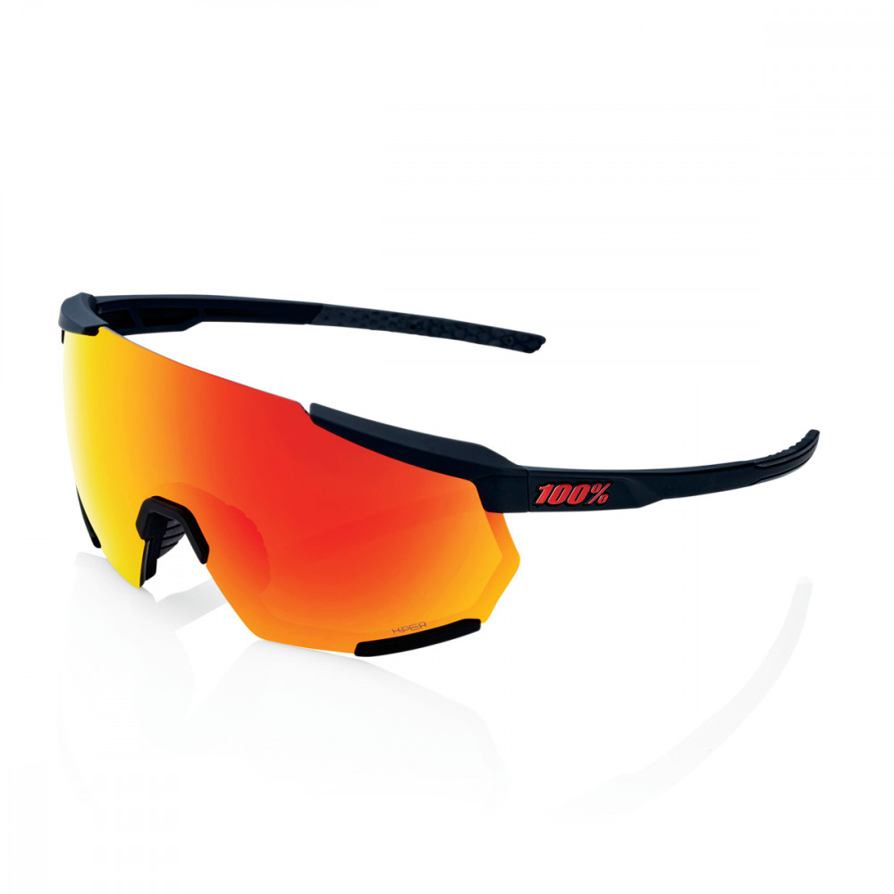 RACETRAP 3.0 - Soft Tact Black - HiPER Red Multilayer Mirror Lens