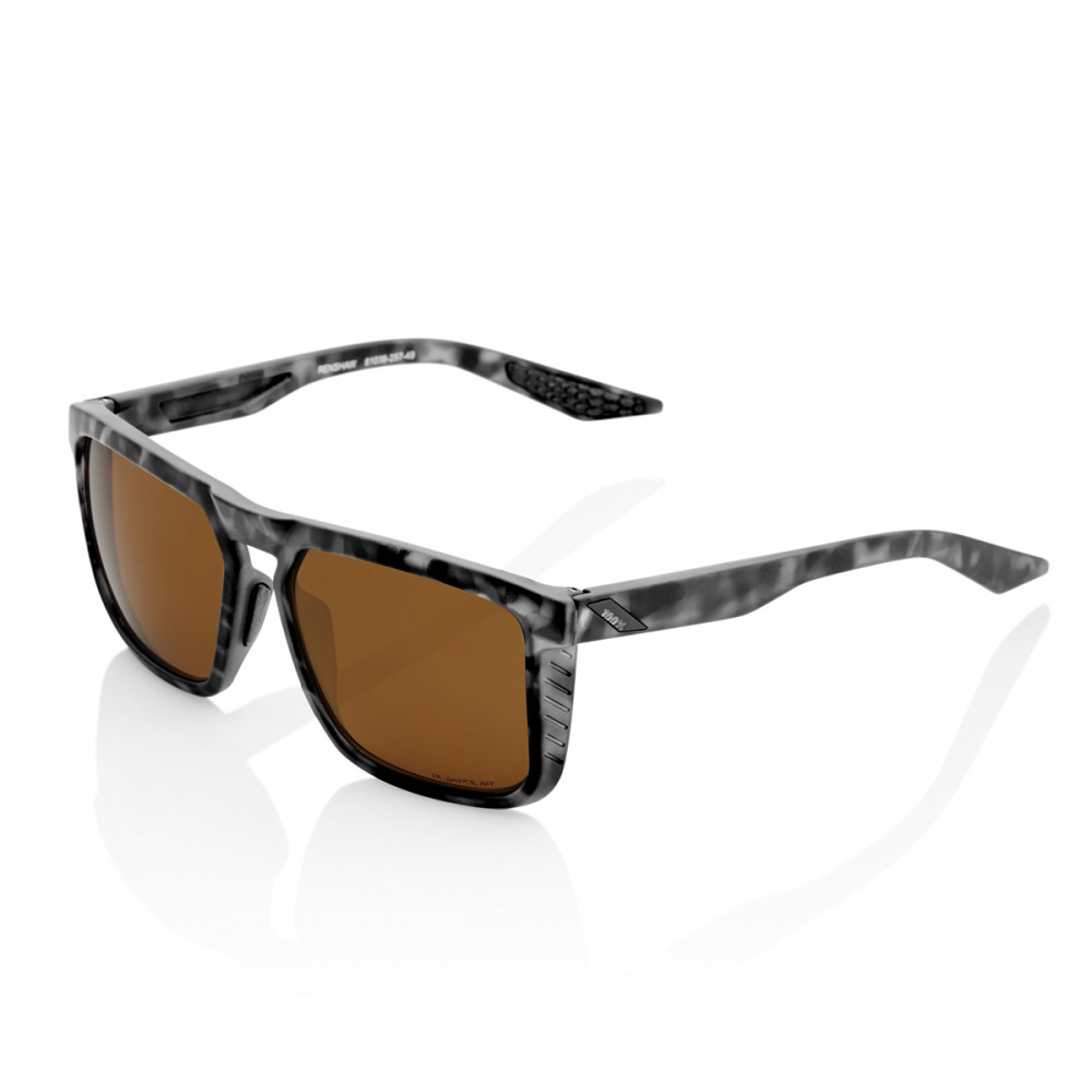 Lunettes solaires RENSHAW Soft Tact Cool Grey Black Mirror lens
