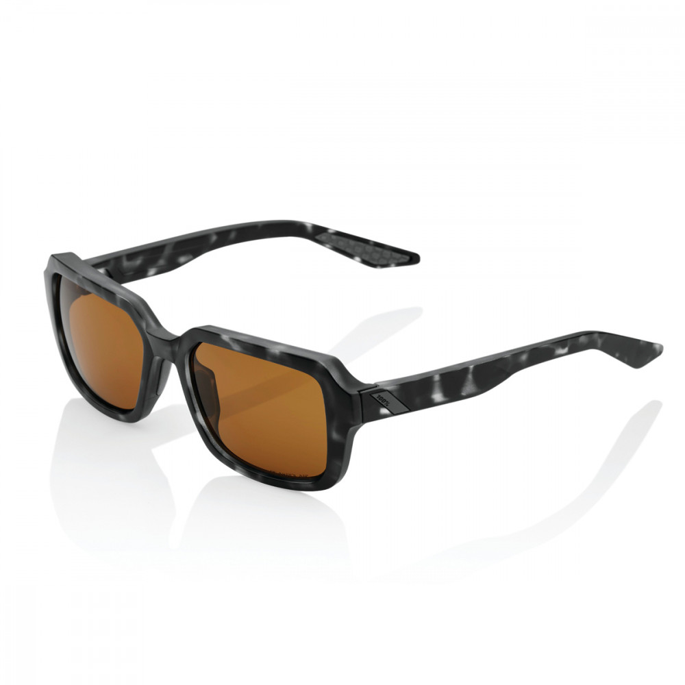 Lunettes solaires RIDELY Matte Black Havana Bronze Peakpolar Lens