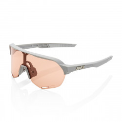 Lunettes solaires S2 Soft Tact Stone Grey Hiper Coral lens