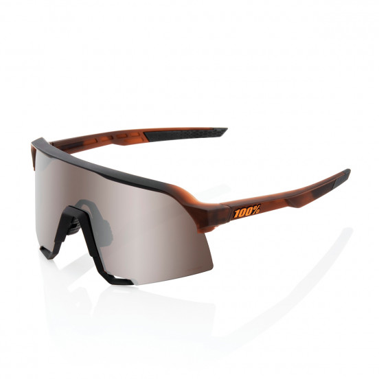 Lunettes solaires S3 Matte Translucent Brown Fade Hiper Silver Mirror