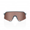 S3 - Soft Tact Stone Grey - HiPER Crimson Silver Mirror Lens