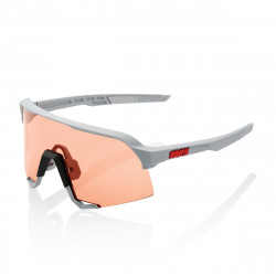 Lunettes solaires S3 Soft Tact Stone Grey Hiper Coral Lens