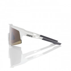 Lunettes solaires SPEEDCRAFT Matte White Hiper Silver Mirror Lens