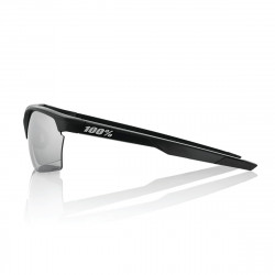 Lunettes solaires SPORTCOUPE Matte Black Hiper Silver Mirror lens