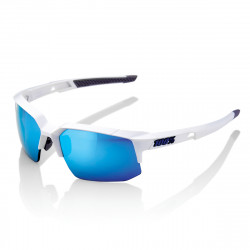 Lunette solaires SPEEDCOUPE Matte White Hiper Blue Multilayer Mirror
