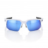 Lunette solaires SPEEDCOUPE Matte White Hiper Blue Multilayer Mirror