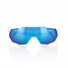 Lunette solaires SPEEDTRAP Matte White Hiper Blue Multilayer Mirror l