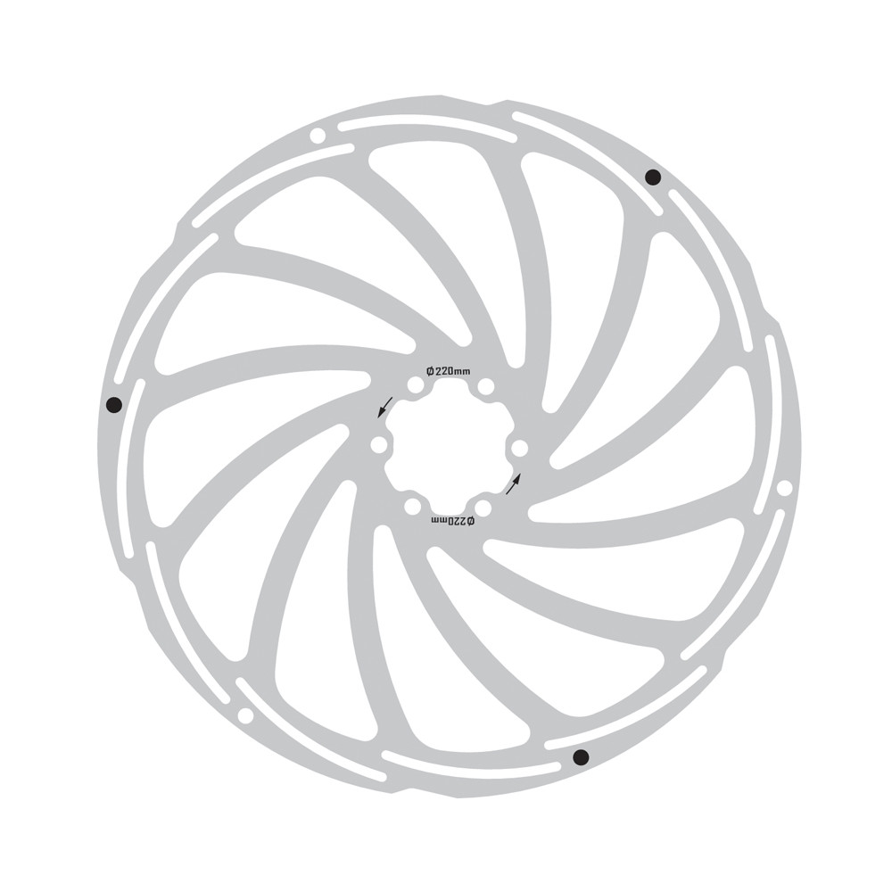 Disque de frein 220mm avec témoin d'usure