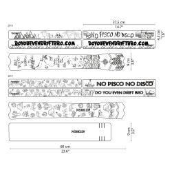 Sticker de cadre Andes Pacifico