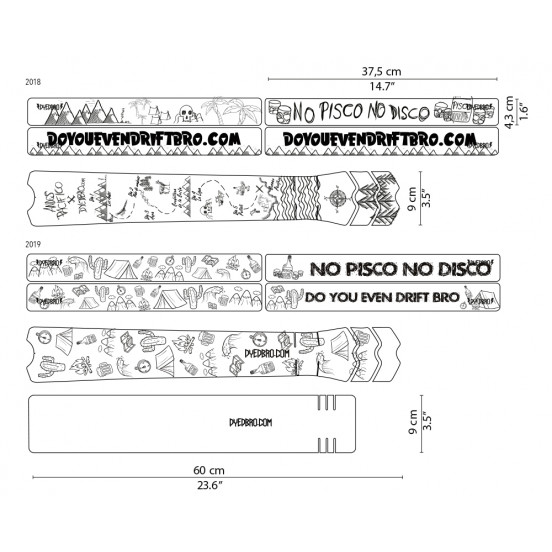 Sticker de cadre Andes Pacifico