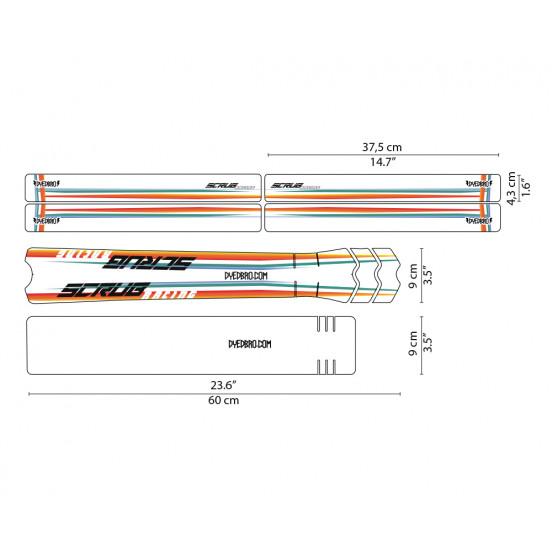 Sticker de cadre Scrub Racing