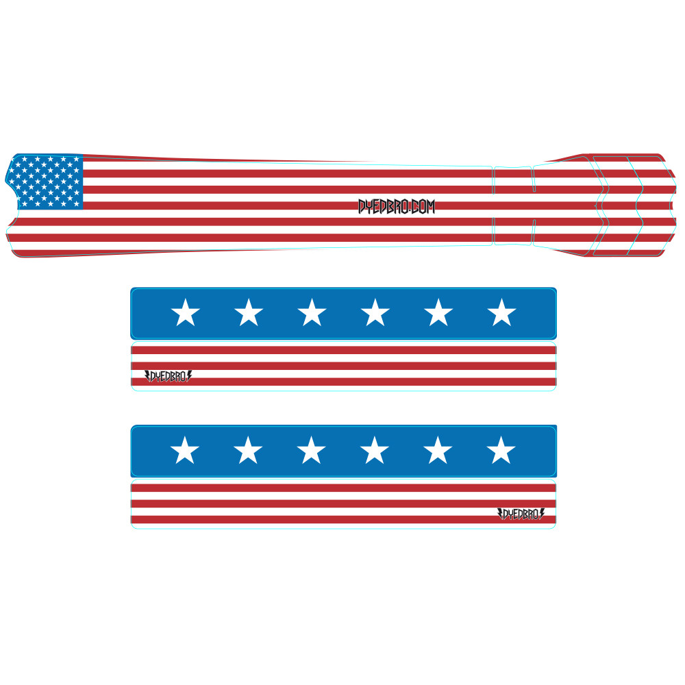 Sticker de cadre American Flag Color