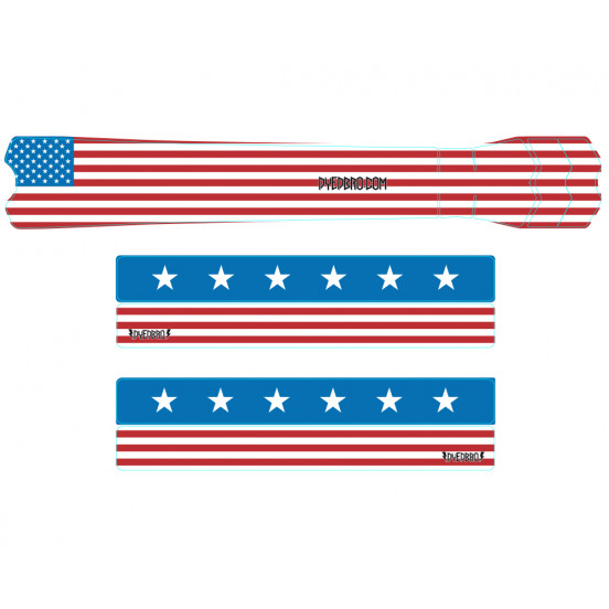 Sticker de cadre American Flag Color