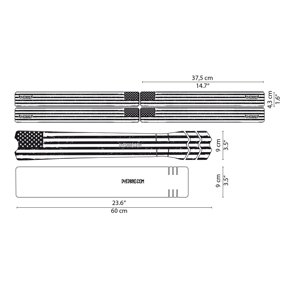 Sticker de cadre American Flag