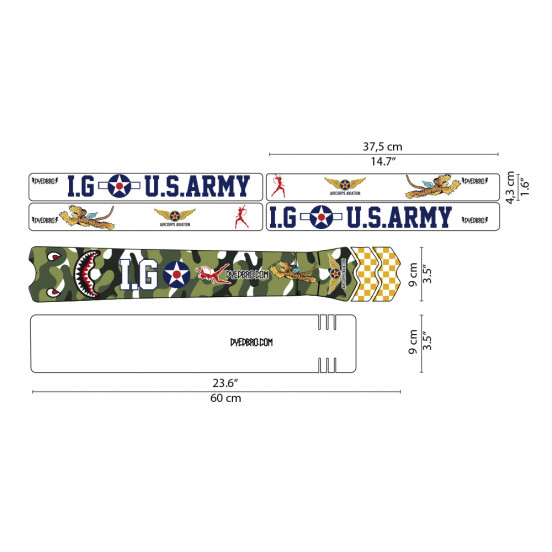 Sticker de cadre Warhawk P40 Boca