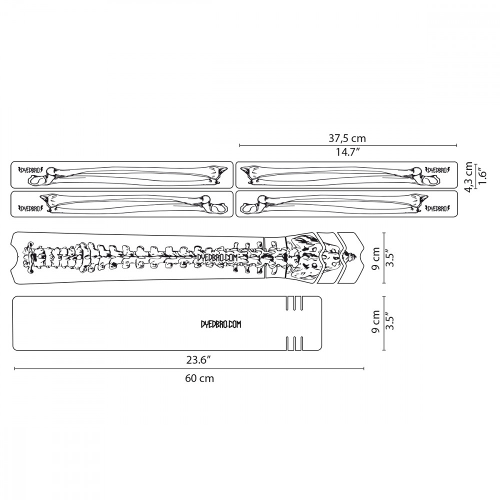 Sticker de cadre Bones