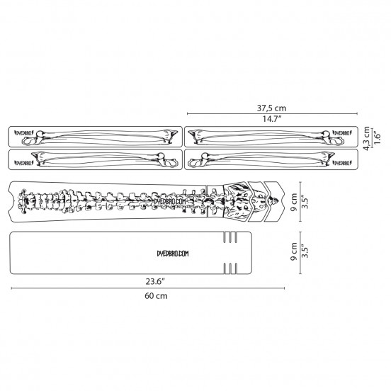 Sticker de cadre Bones