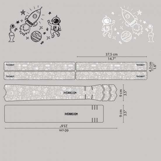 Sticker de cadre Space Trip