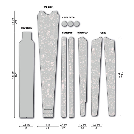 copy of Sticker de cadre Galaxy