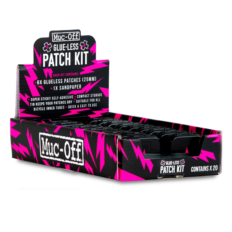 Muc-Off Glueless Patch Kit - Display Box of 20pcs