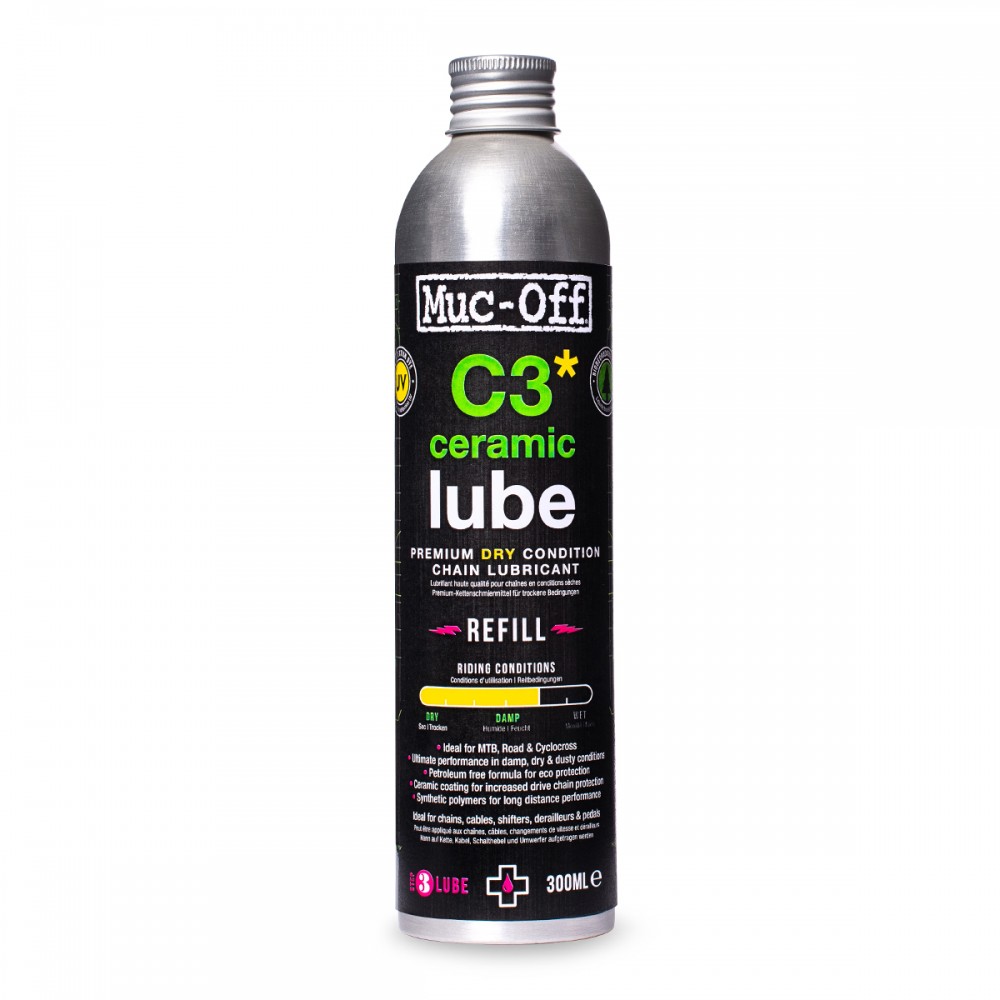 Lubrifiant pour chaines MUC-OFF - C3 Ceramic Dry Lube 300ml