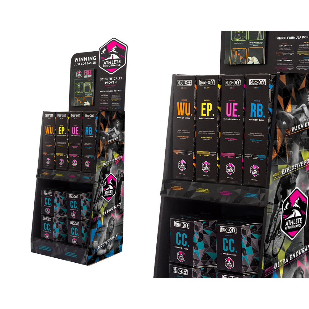 Muc-Off Premium Display Unit Inc Hook Fittings