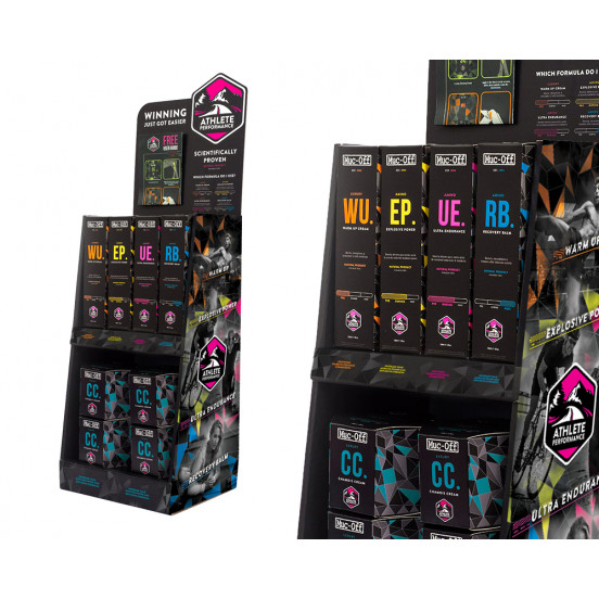 Muc-Off Premium Display Unit Inc Hook Fittings